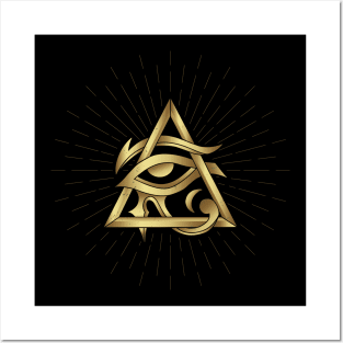 Esoteric Egyptian Eye Sacred Geometry Occultism Posters and Art